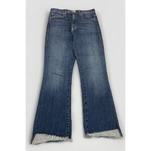 Mother The Insider Crop Step Fray Women 27 Blue Girl Crush Jeans